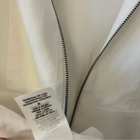 Alice + Olivia Palmira Linen Ruffle Sleeveless Mini Dress White 2 NWT - Picture 11 of 15